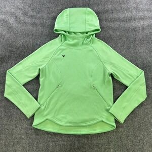 Obermeyer Girls Linnea Hoodie‎ Youth Large Neo Mint Pullover Sweatshirt Outdoors
